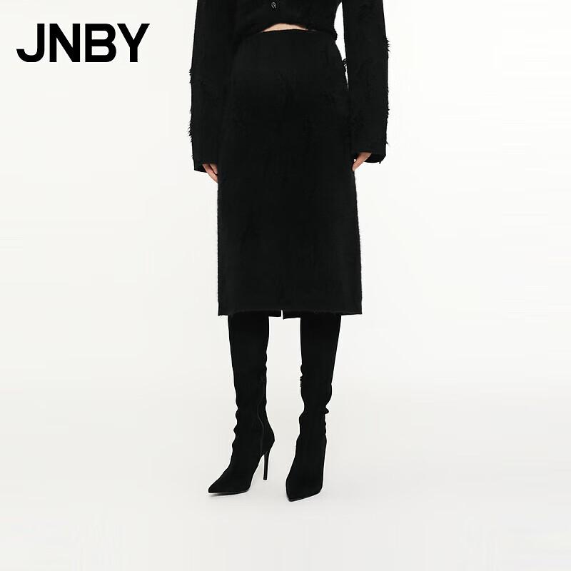 JNBY Women s H-line Rabbit Fur Blend Jacquard Skirt S