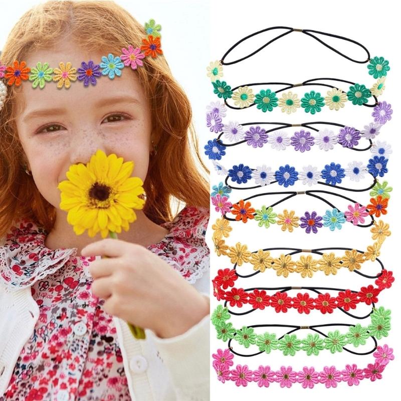 Girl Daisy Headbands Elegant Flower Headwear Daisy Hairbands Headwear Elegant Spring Hairbands Birthday Party