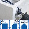 3/1PCS 10/12/18in Reciprocating Saber Saw Blades Fast Cutting Tool for Cutting Bubble Brick Hollow Brick Concrete Stone