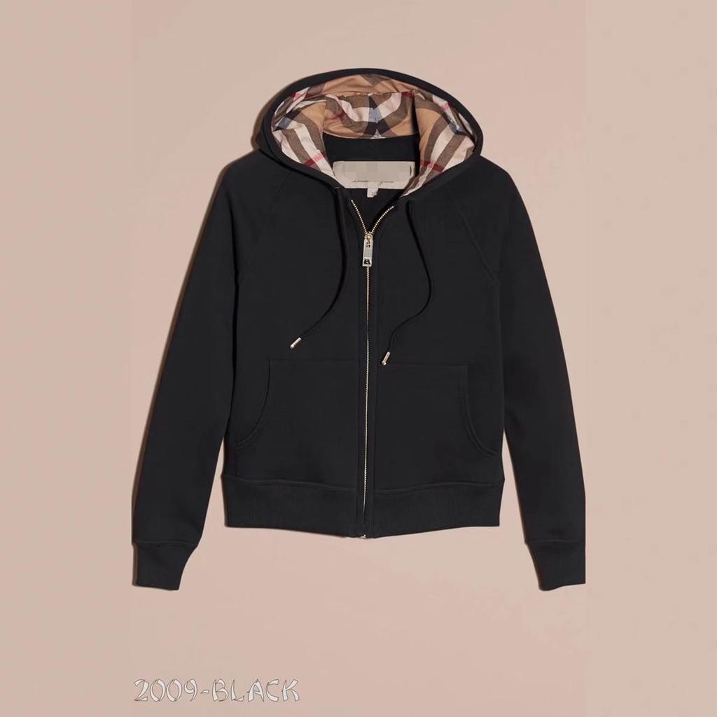 Felpa con cappuccio stile britannico per uomo e donna cardigan completo con zip