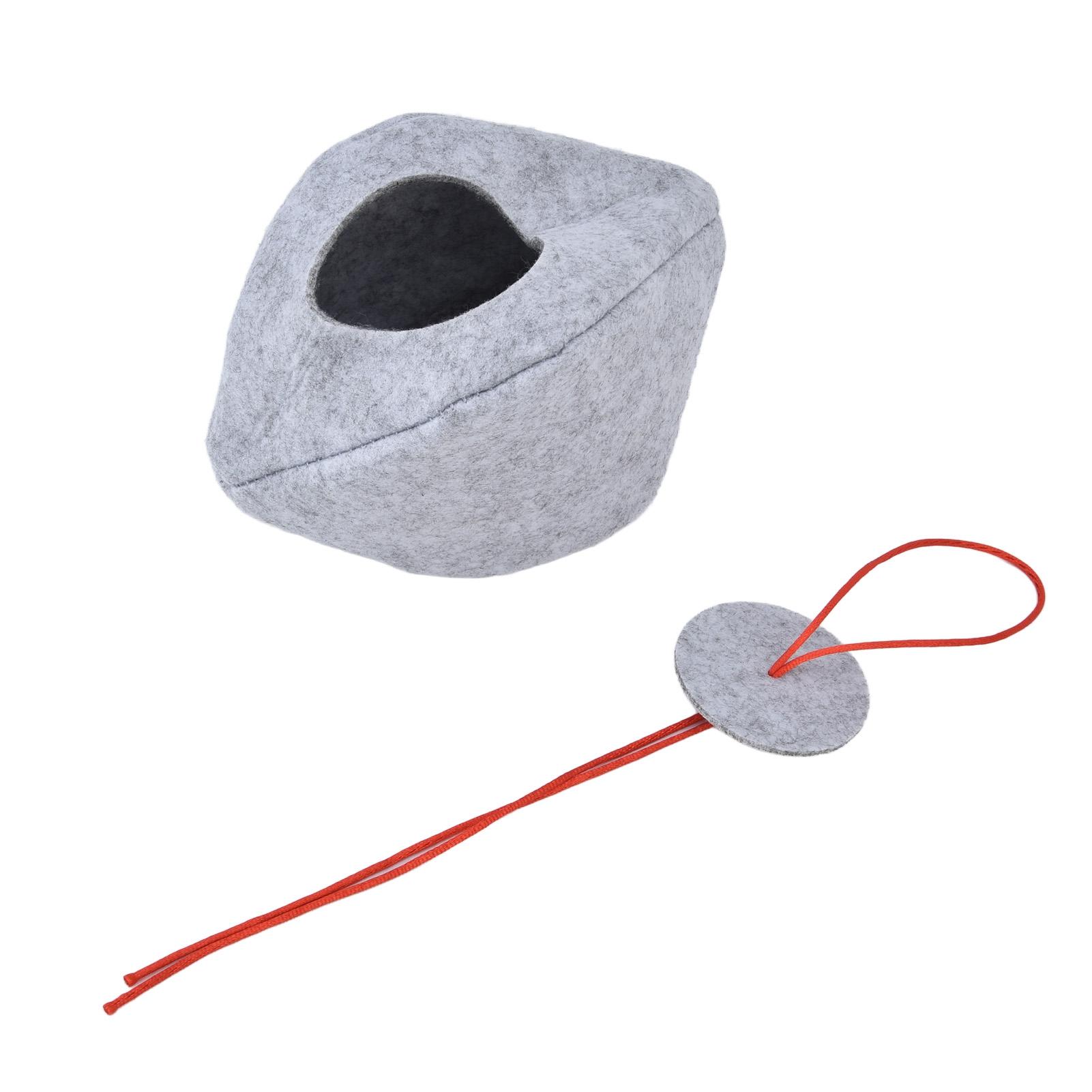 

Hanging Bird Feeder Circular Dome Sophisticated Look Felt Cloth Bird Feeder with Lanyard for Garden Courtyard Balcony