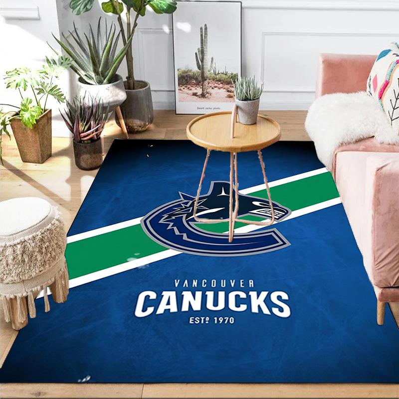 Vancouver Hockey Art Area Rug Suitable for Indoor And Outdoor,Carpets for Kitchens, Homes, Offices, Living Rooms,Home Decor,Christmas Gift