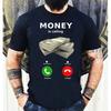 Neuheit Geld ruft Bargeld T-Shirt Lustiges Business Hustler T-Shirt Schwarz Marine 3D-Druck T-Shirts Unisex Business Casual T-Shirt