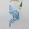 1Pc Color Spiral Natural Shell Wind Chimes Pure Hand-Hung Balcony Window Room Ornament Shooting Props Creative Birthday Gifts