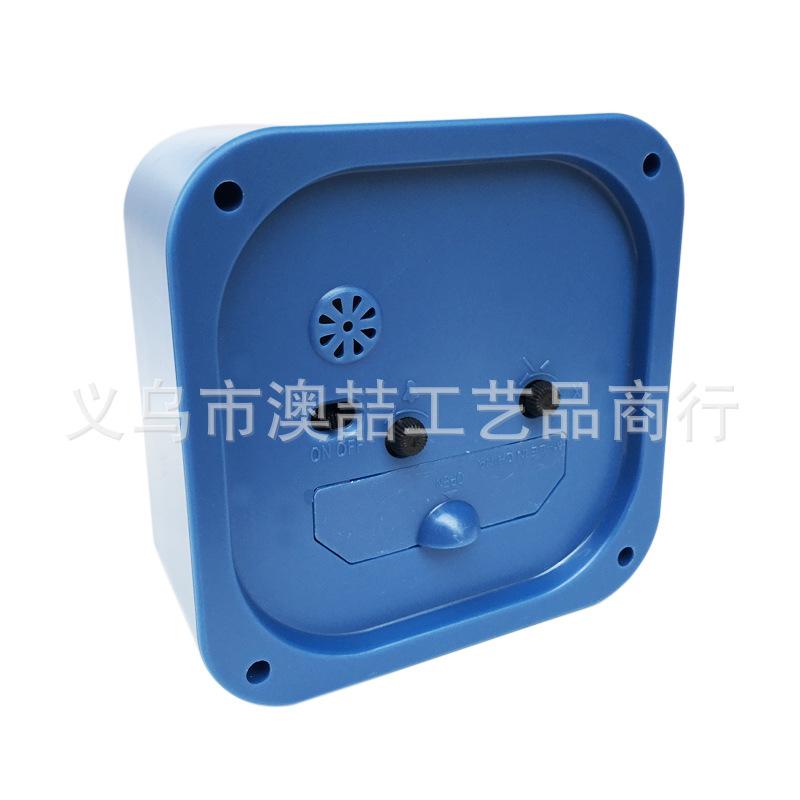 Square round simple plastic alarm clock, children's and students' alarm clocks and clocks