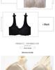 Lace Seamless Plus Size Front Buckle Wireless Bra - U-Shaped Back, Thin and Comfortable Nursing Bra
