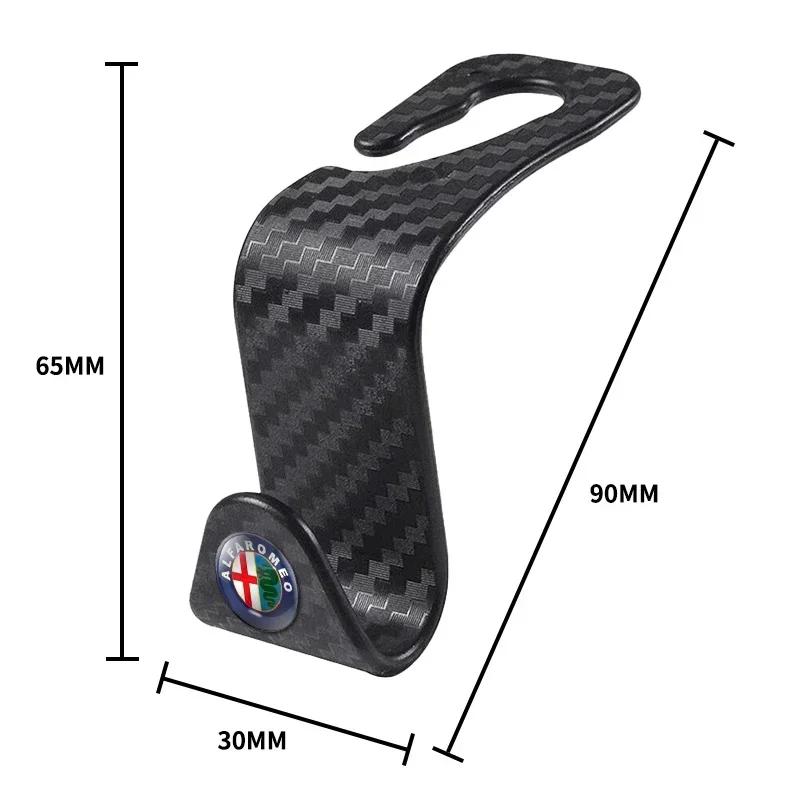 Car Stickers For Alfa Romeo Car Seat Hooks Headrest Storage Hanger Car Interior Hanging Hook For Alfa Romeo Giulietta GT 159 147