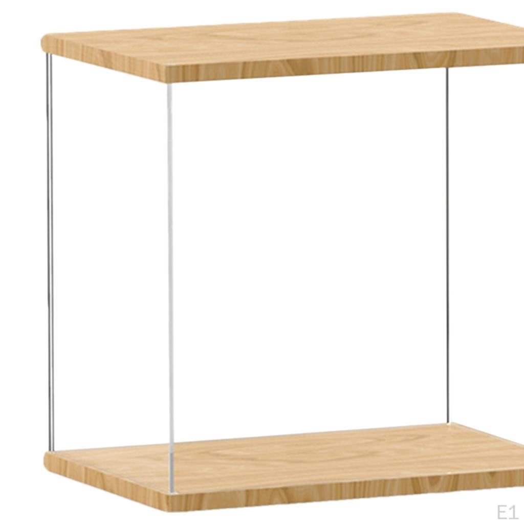 Acrylic Showcase Box Organizer Dustproof for Collectibles Holder
