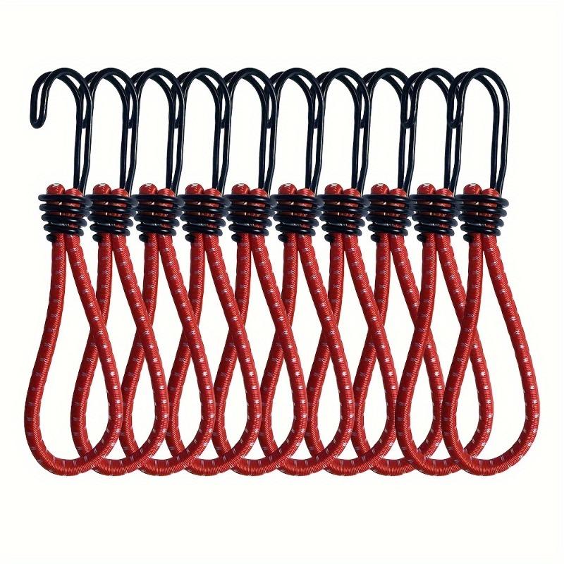 5pcs Tent Elastic Rope Cord Hook, Separable,Elastic Rope Outdoor Camping Canopy Tarp Tent Fixing Cord String Hooks Additions