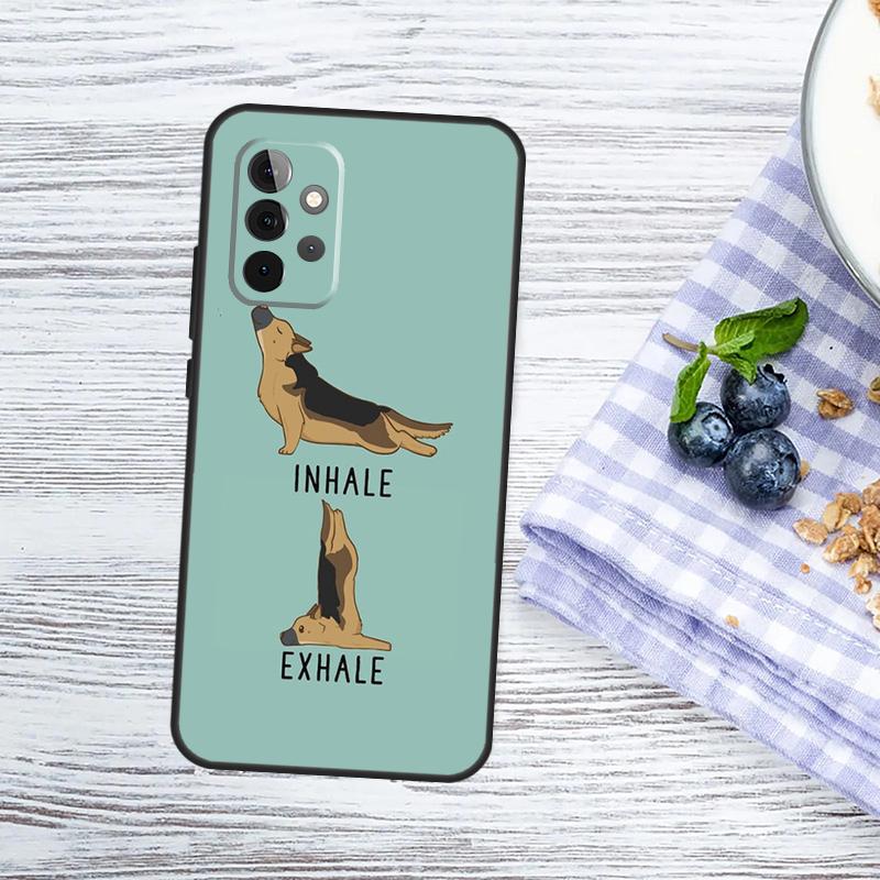 Cartoon German Shepherd Dog Case For Samsung Galaxy A13 A23 A33 A53 A52 A32 A12 A56 A36 A16 A54 A34 A14 A15 A35 A55 A17