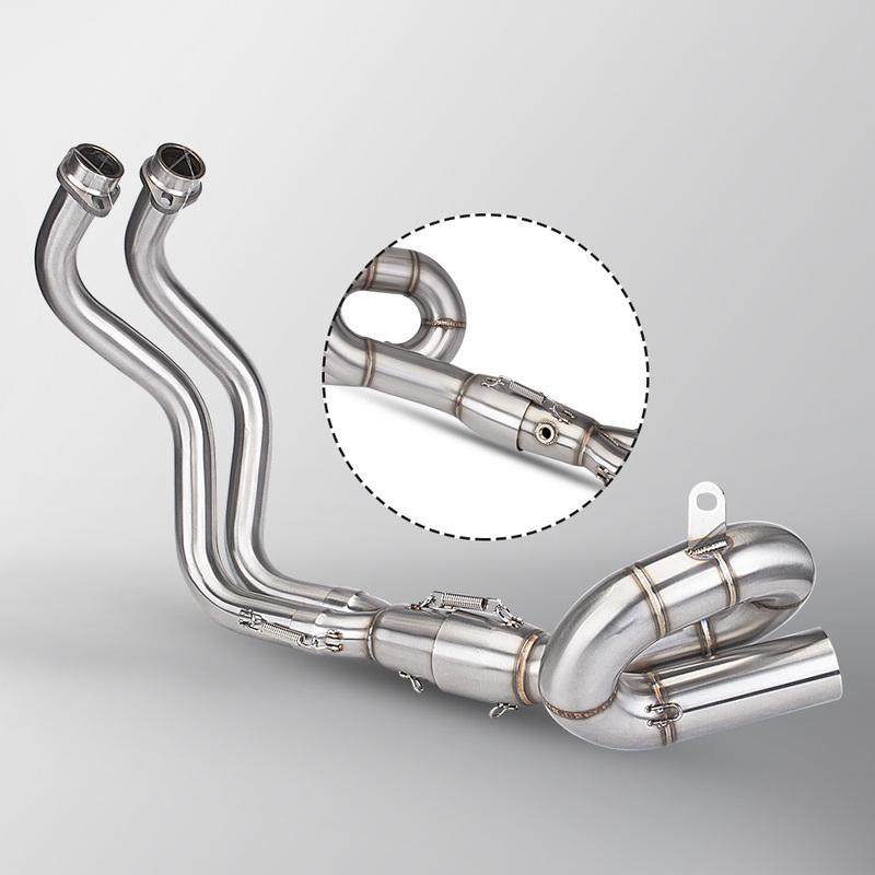 For MT07 FZ07 XSR700 2014-2025 full Motorcycle Exhaust System Escape manifold Exhaust with DB Killer