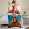 Cartoon A-Alf Cushion Cover Breathable Linen Pillowcase Summer Odorless Eco-Friendly Invisible Zipper Washable