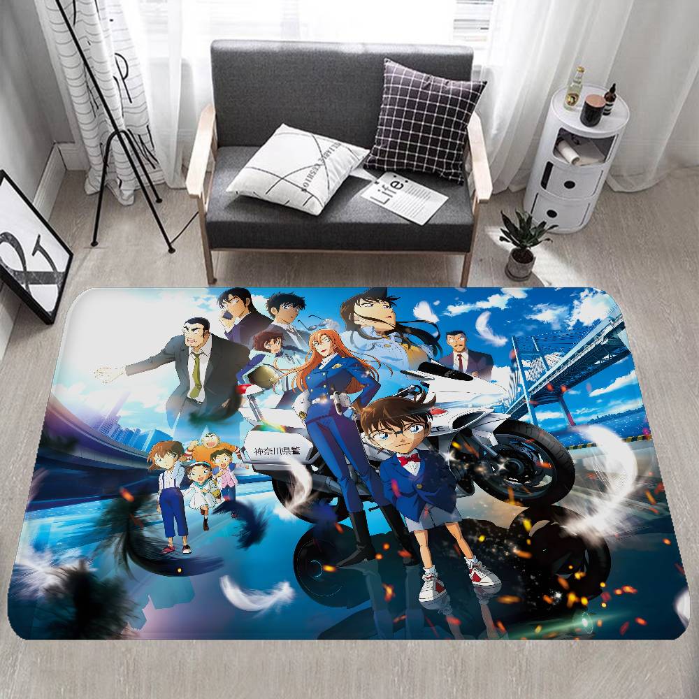 Mystery Detective C-Conan Room Mats Washable Non-Slip Living Room Sofa Chairs Area Mat Kitchen Alfombra