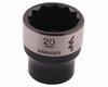 3/8" Twelve-point Socket. 20 . CrV50BV30. DIN 3124. Waryński