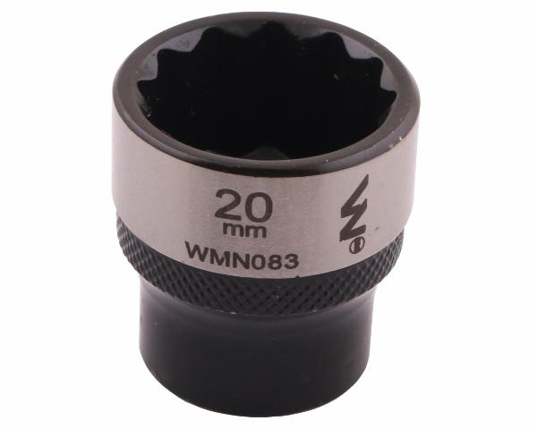 3/8" Twelve-point Socket. 20 . CrV50BV30. DIN 3124. Waryński