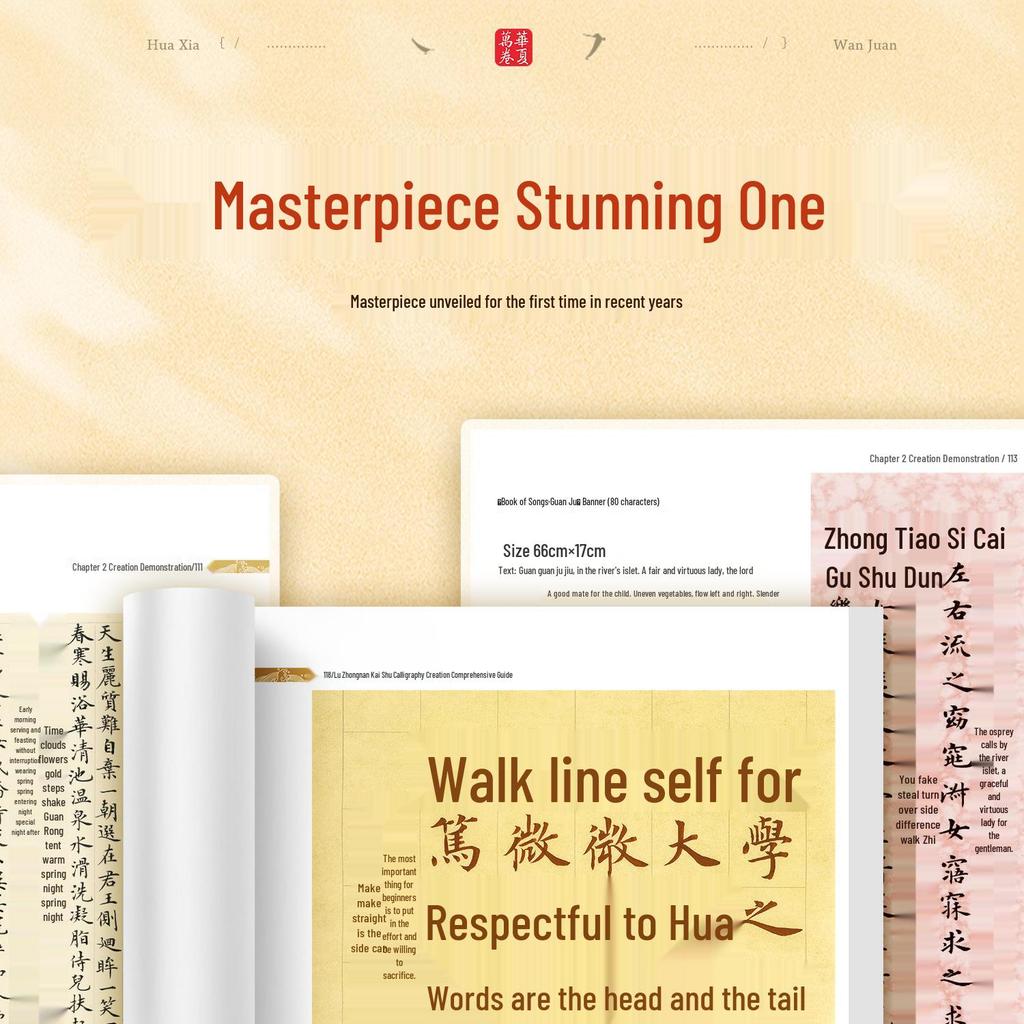 Lu Zhongnan's Adult Brush Calligraphy Tutorial: Regular Script Copybook