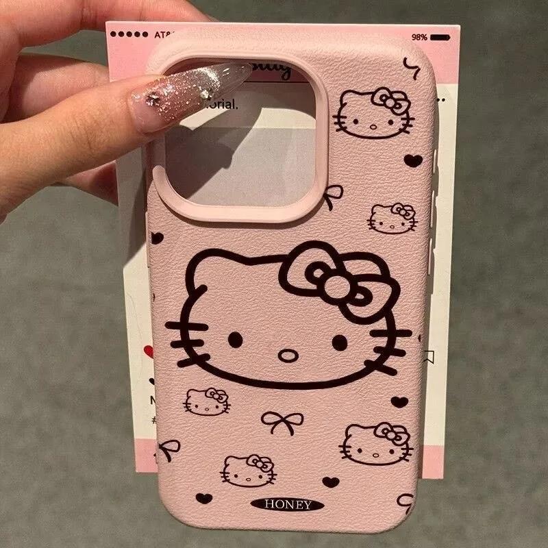 Lichee Pattern Hello Kitty Phone Case For OPPO A5X A3X A5 A3 Pro A60 A98 A79 A78 A58 A55 A54 A15 A16 A17 A52 A72 A74 A5S cover