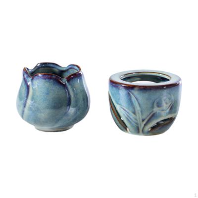 Bölünmüş Seramik Uçucu Yağ Yakıcı Tealight Mumluk Çok Yönlü Dekorasyon Difüzör için
