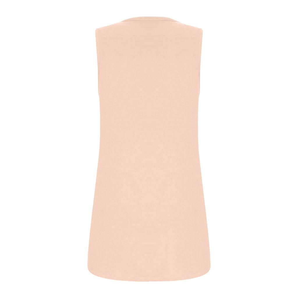 Women's Fashion Sexy Pleated Square Neck Color Sleeveless Vest Top