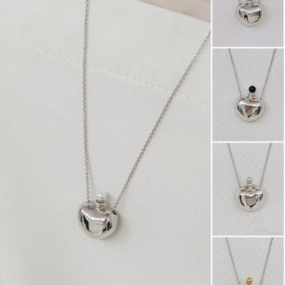 Door hyeres Parfum liefde ketting (Zilver) BH7N56764WB700