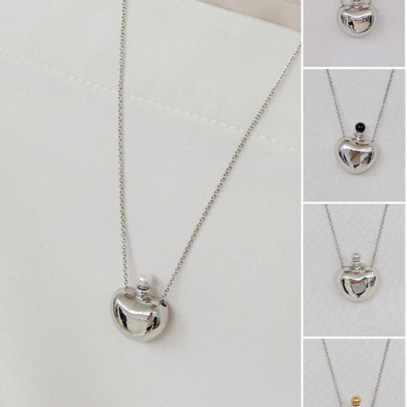 by hyeres Perfume love necklace (Silver) BH7N56764WB700