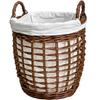 Handwoven Laundry Basket with Handles for Home Storage