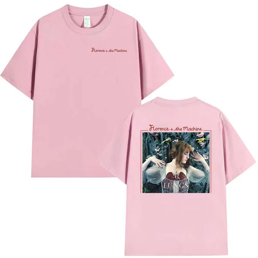 British Band Florence The Machine Tour 2026 Graphic Tshirts Unisex Womens Aesthetic Vintage pure Cotton T Shirt Streetwear