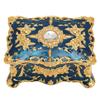 Metal Enamel Trinket Box Gold Red Treasure Chest Box Jewelry Boxes Jewelry Box  Home Dresser Decor