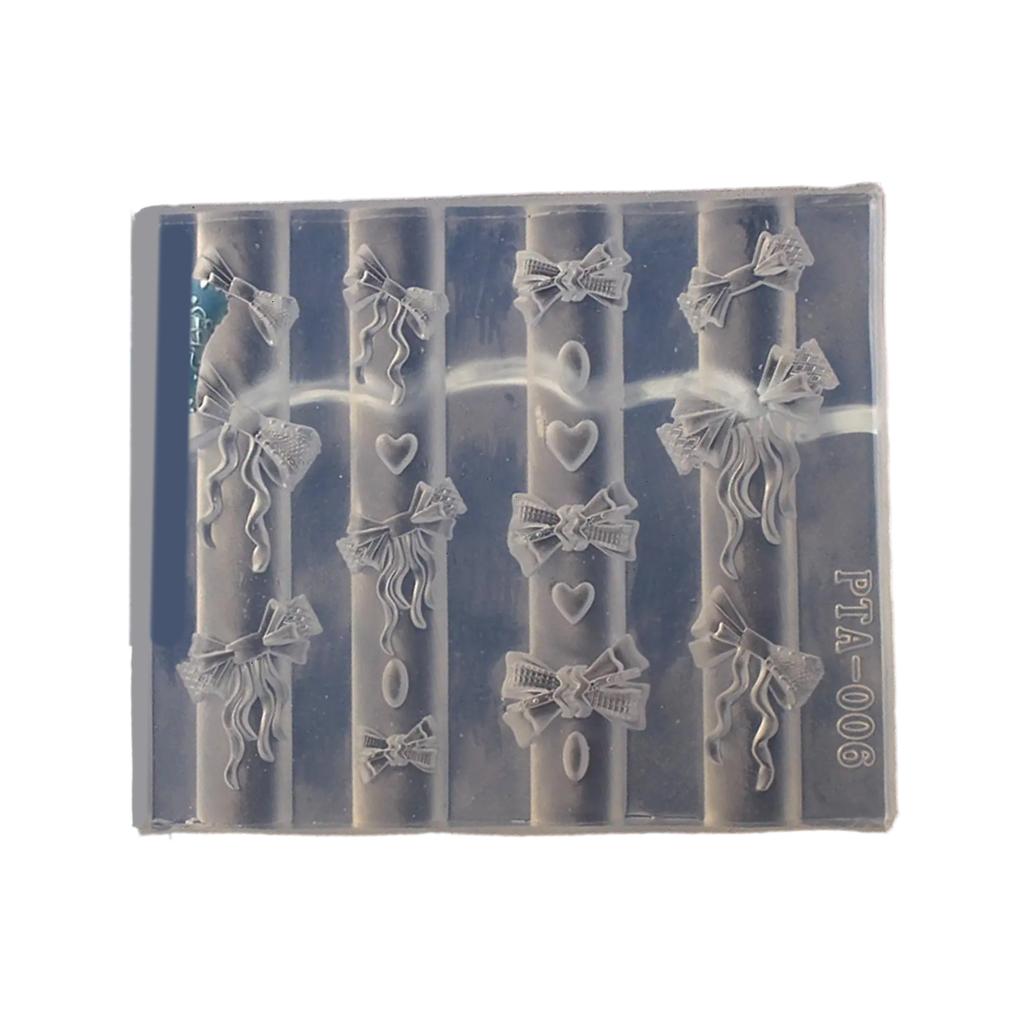 Elegant Bowknot Silicone Mould Set for Creating 3D Nail Art Earrings and Necklaces Crafting Tool Fashion Statement