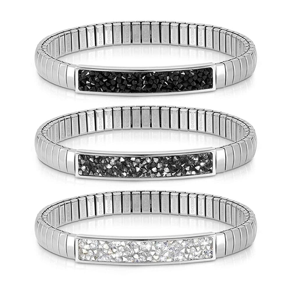 Bracelet Extension (Extension) Glitter Bracelet (S) Stainless Steel With Crystals 043220 (Choose 1)