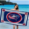 Blue Jackets Microfiber Beach Towel, Soft And Absorbent, Quick-Dry, Ideal for Summer Travel, Beach Essential, Swimming Pool Gifts