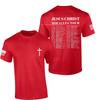Mens Christian Tshirt Jesus Miracles World Tour Scripture Summer Fashion Casual Cotton Graphic T Shirts Streetwear Tops Tee