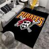 Pirate Logo Black Carpet Suitable As a Non-slip Mat for the Living Room or Bedroom Sofa