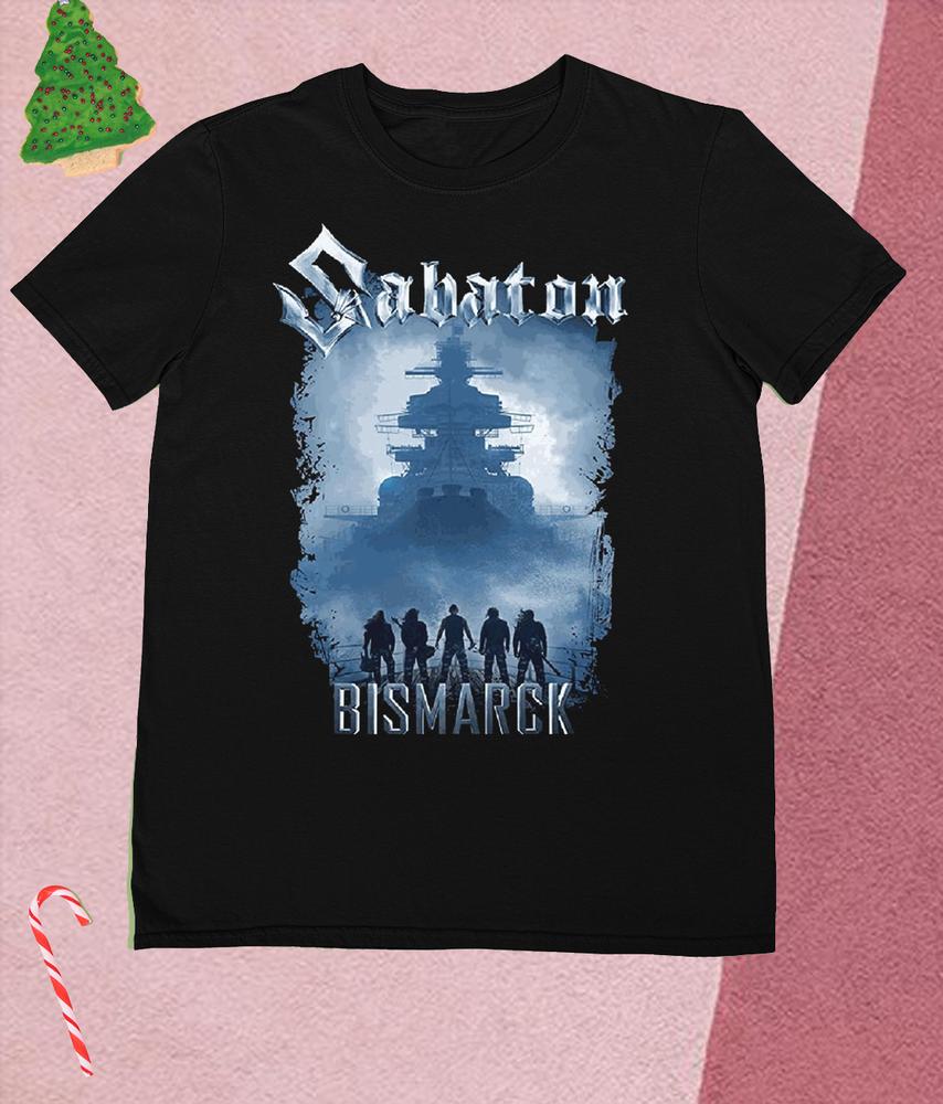 

Черная футболка унисекс Inspireds Sabaton Bismarck K1671