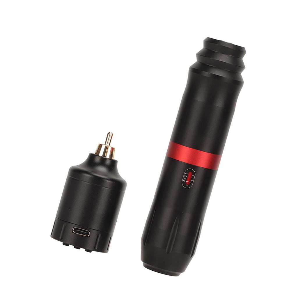 Tattoo Pen Machine Kit with 1300mAh Power Supply Clip Cord Connector Wireless Tattoo Pen Kit