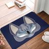 Cute Cartoon Dog Face Print Welcome Door Mat Entrance Floor Rug Anti-Slip Puppy Mat Home Decor Gift 40x60cm Washable Pet Accent