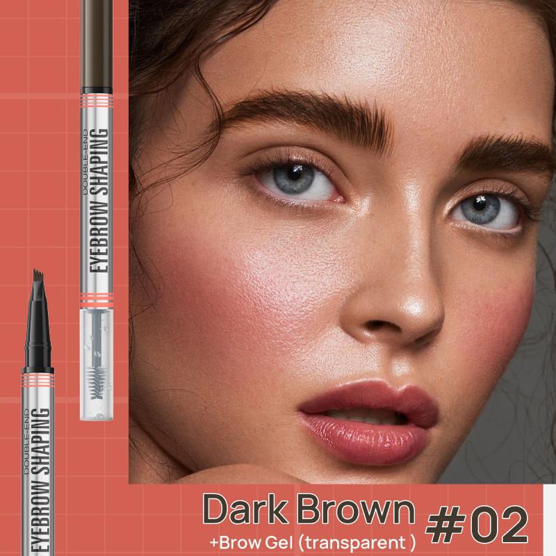 Hellokiss Dual-ended Liquid Eyebrow Pencil With Setting Gel For Perfect Brows