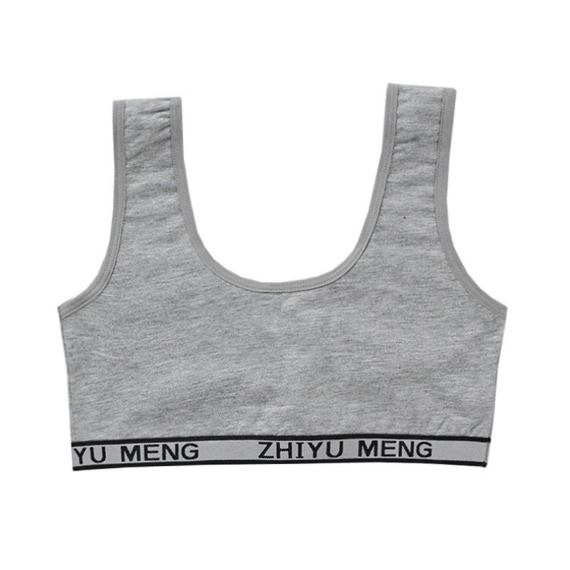Cotton Teen Girl Training Bra Free Size 8-18 Years Puberty Adolescent Vest Wireless Children Tank Tops
