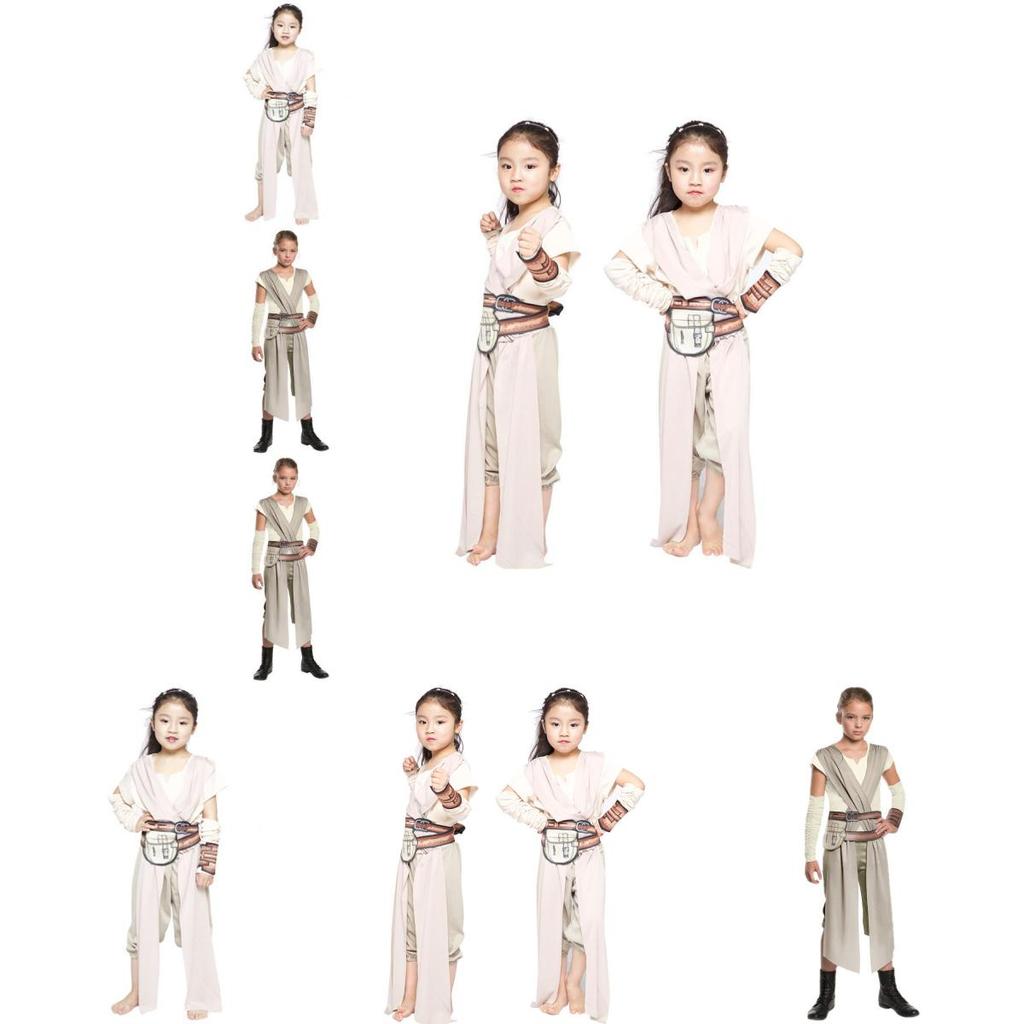 Stylish Rey Costume For Girls Featuring Polyester Fabric Ideal For Game Cosplay