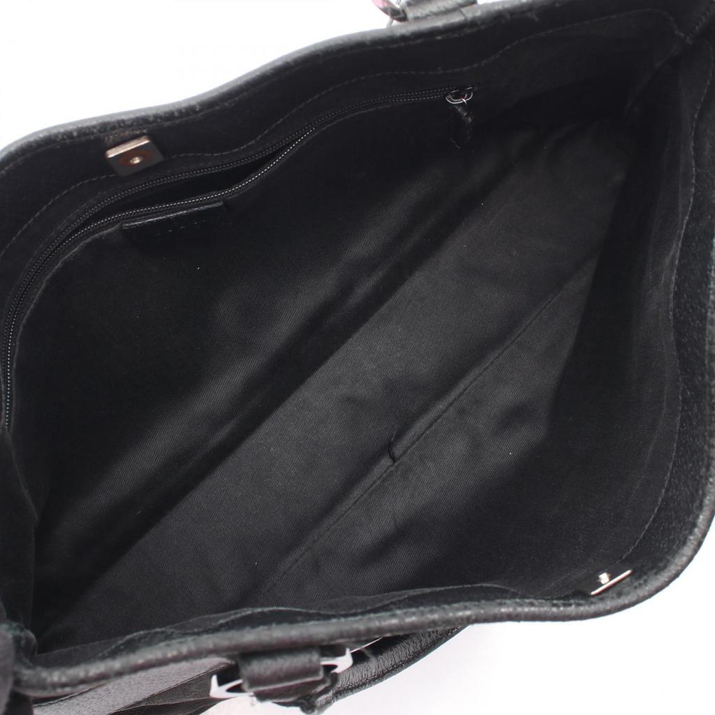 Used GUCCI GG canvas Tote Bag 113015 canvas leather Black Used Women