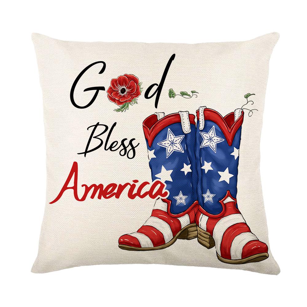 Linen Printed Pillow Cover Home Living Room Decoration Pillow Cover Bedroom Cushion Cover