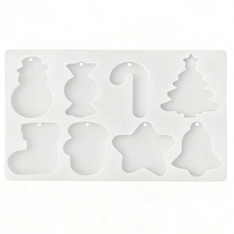 Food Grade Silicone Snowman Carousel Mold Christmas Holiday Baking Chocolate Candy Craft Chocolate Snowman Mold