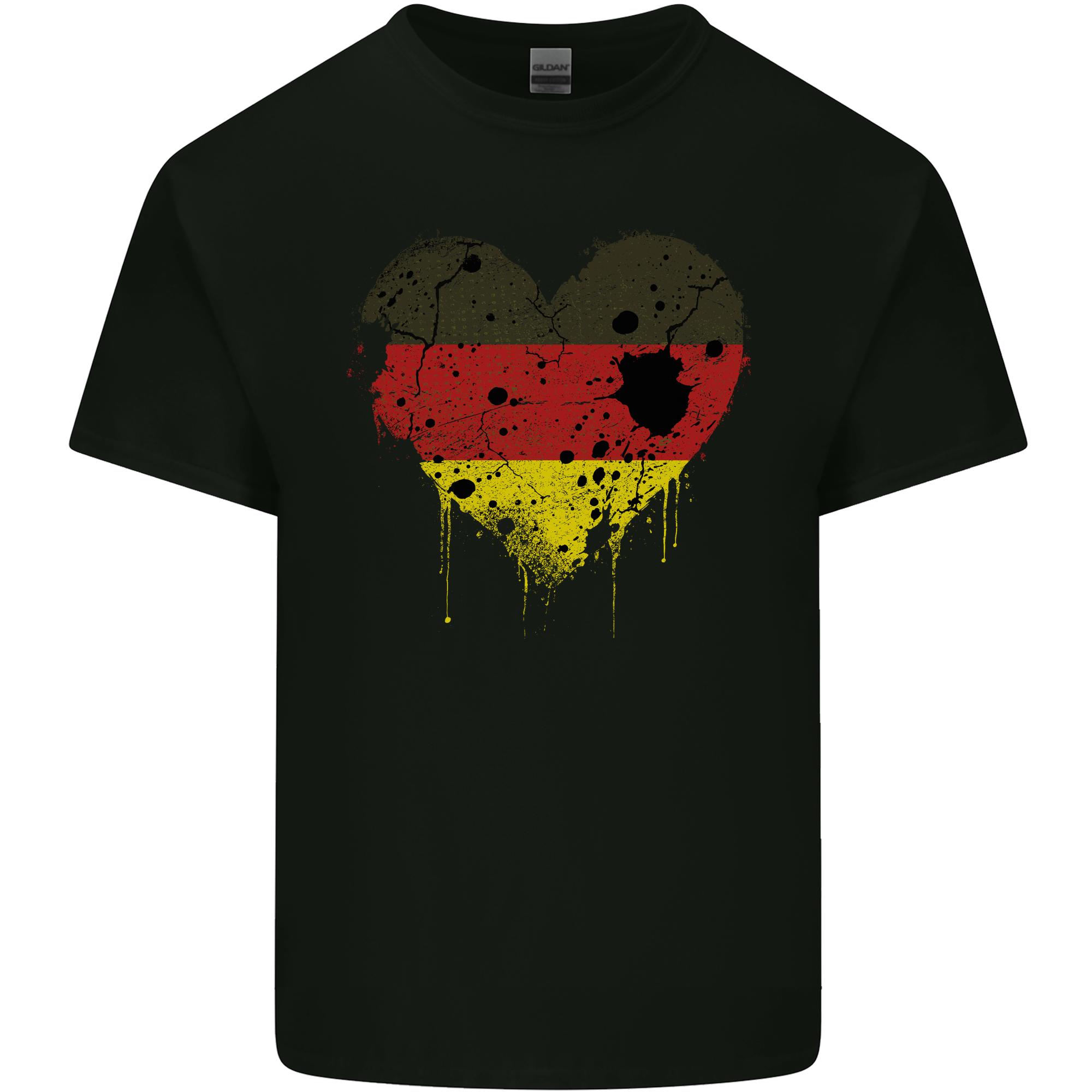 Love GerUnisexy Flag GerUnisex Day Football Unisexs Light Cotton TShirt S