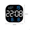 Digital Table Wall Clock Dimmer Large LED Display Screen Desktop Alarm for Beside Teenagers