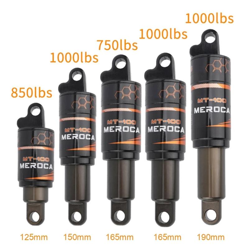 Anti-corrosion 125mm / 150mm / 165mm / 190mm Mountain Bike Spring Rear Shock Air Chamber MTB Folding Bike Shock Absorber