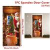 Elastic Santa Claus Backdrop Banner 2*0.9m Holiday Door Banner  Christmas Home Decor