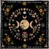 Tovaglia Tarot Tovaglia Altari Fasi Lunari Fiore Astrologia Tovaglia Tappeto per Carte Divinatorie Arazzo Decorazione Murale