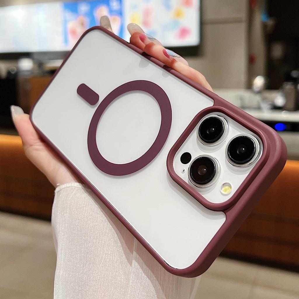 Husă Transparentă Magnetică Acrilică de Lux pentru Magsafe pentru iPhone 17 Pro 16 15 14 Plus 13 12 11 Pro Max Încărcare Wireless Subțire