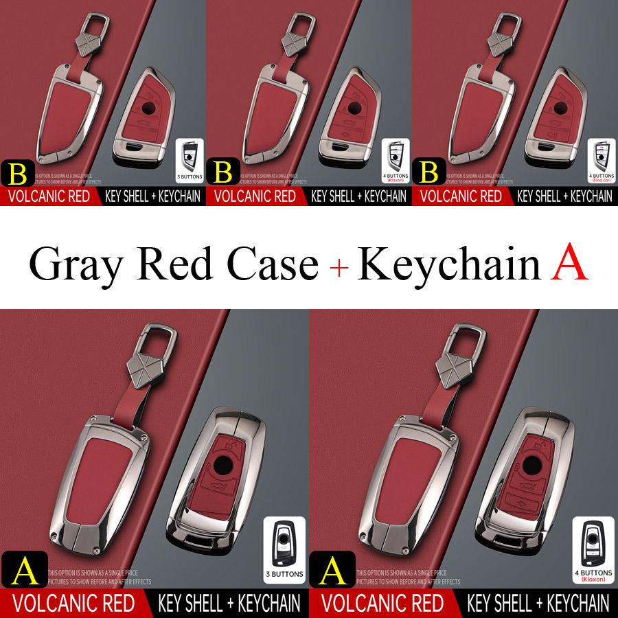 Zinc Alloy + PU Leather Car Key Case Cover for Holder for BMW F20 F30 G20 F31 F34 F10 G30 F11 X3 F25 X4 I3 M3 M4 1 3 5 Series