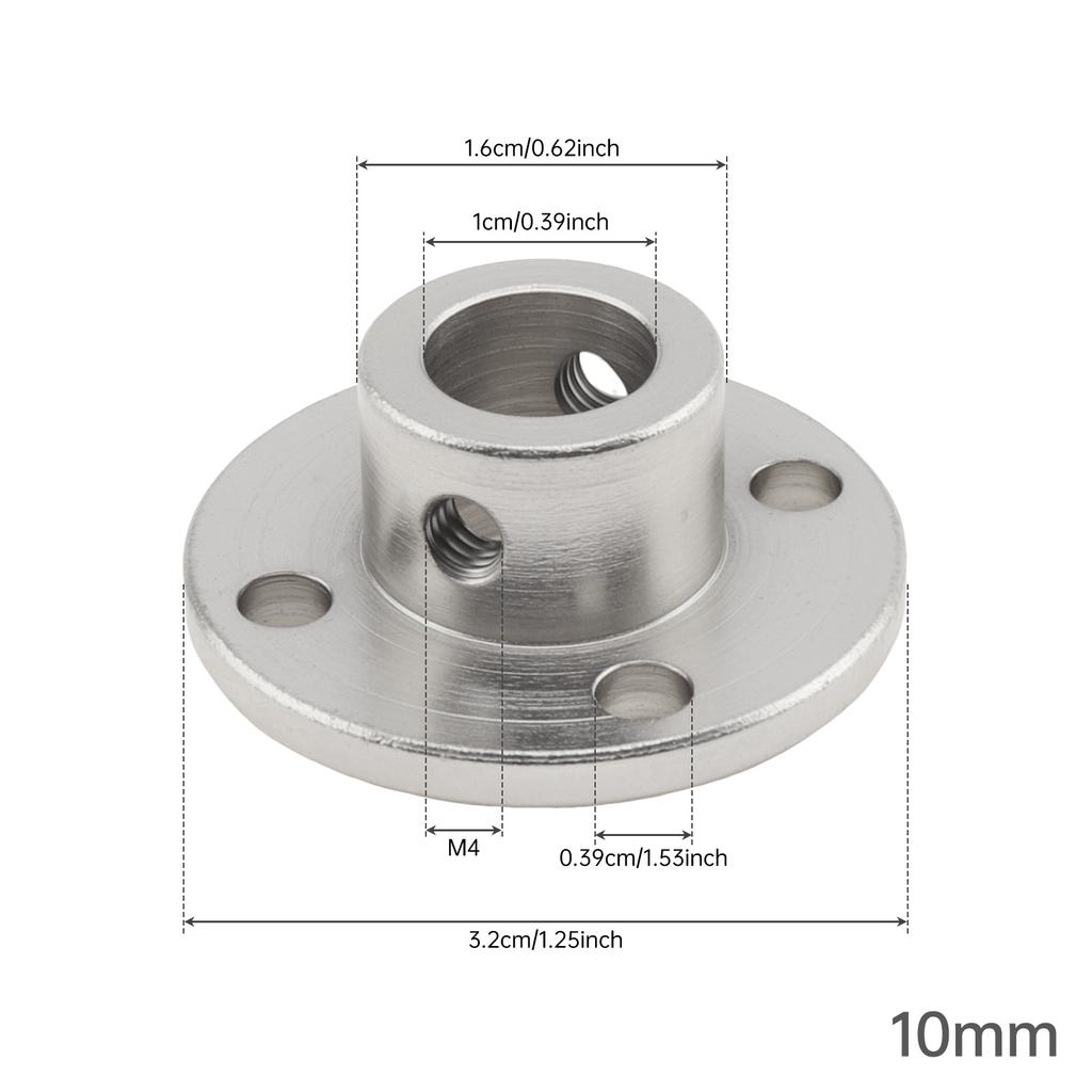 Eisen Motor Guide Welle Starre Flanschkupplung mit Schrauben für DIY RC Modellmotoren